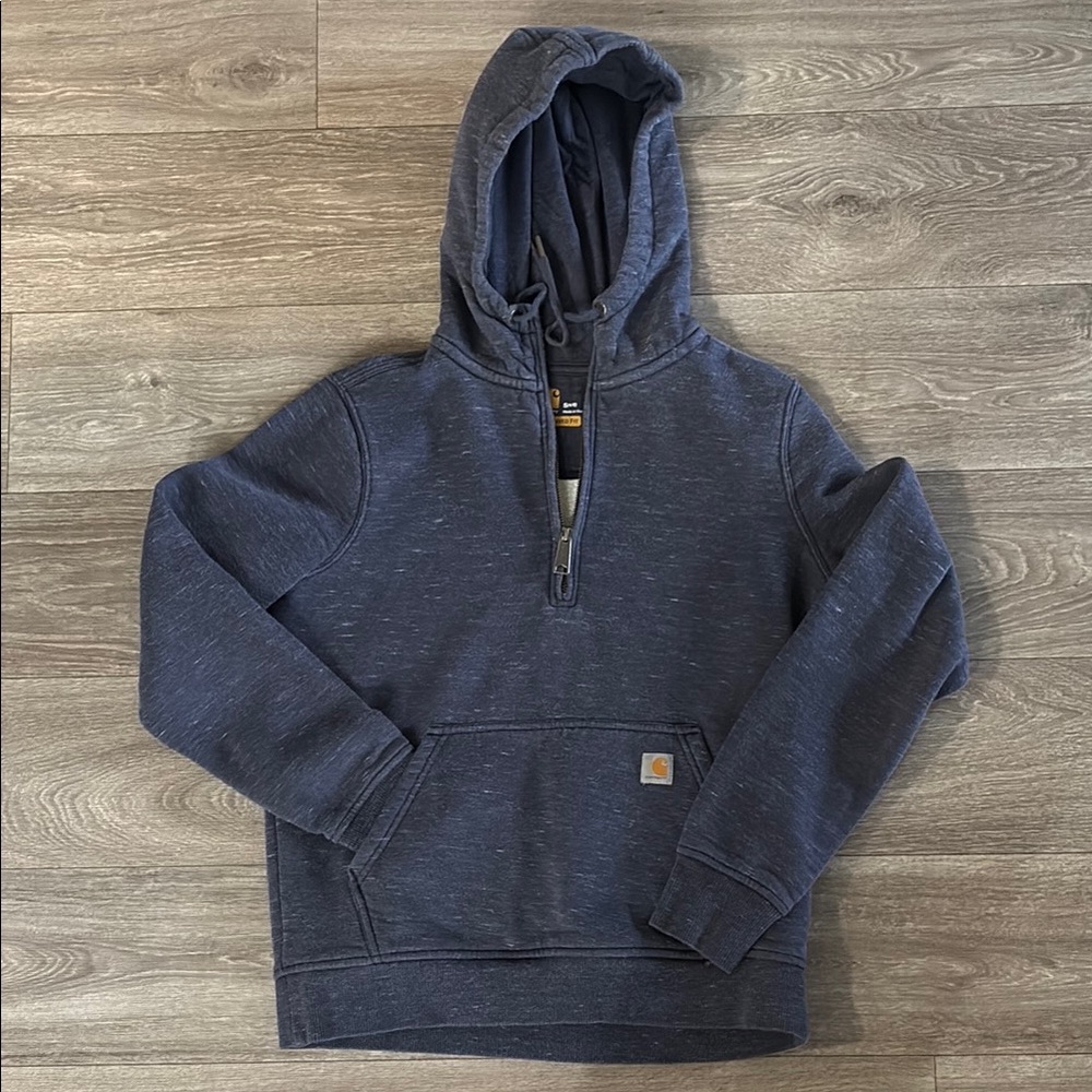 Carhartt Heathered Navy Full-Zip Jacket